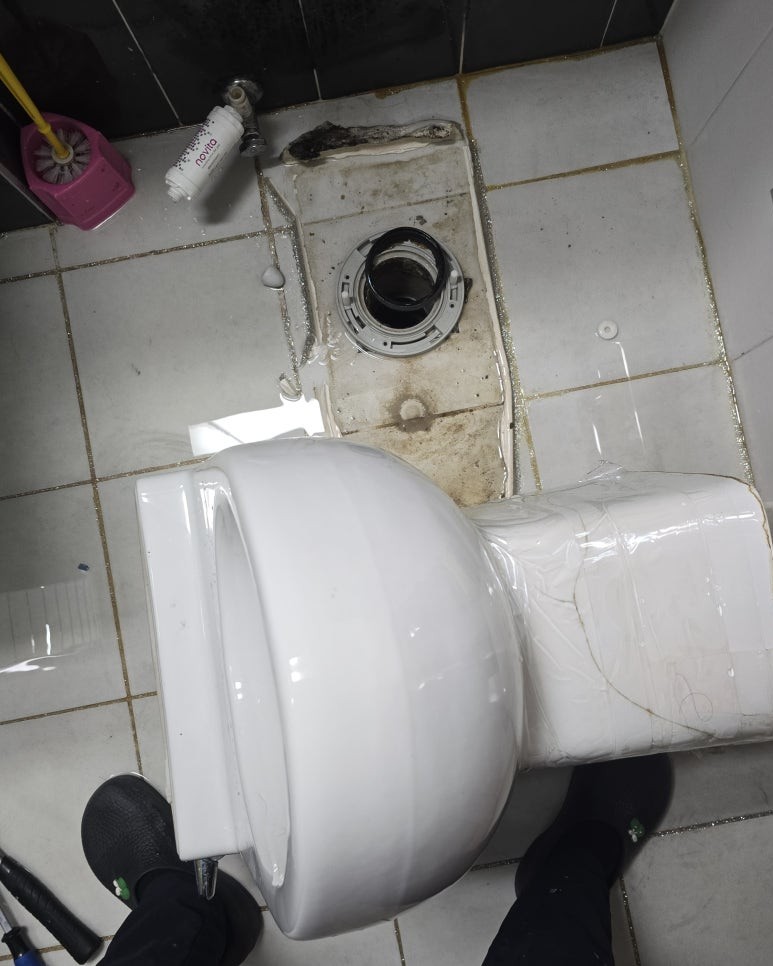 대전 동구 새들뫼휴먼시아 1단지 변기교체 철거한 변기
